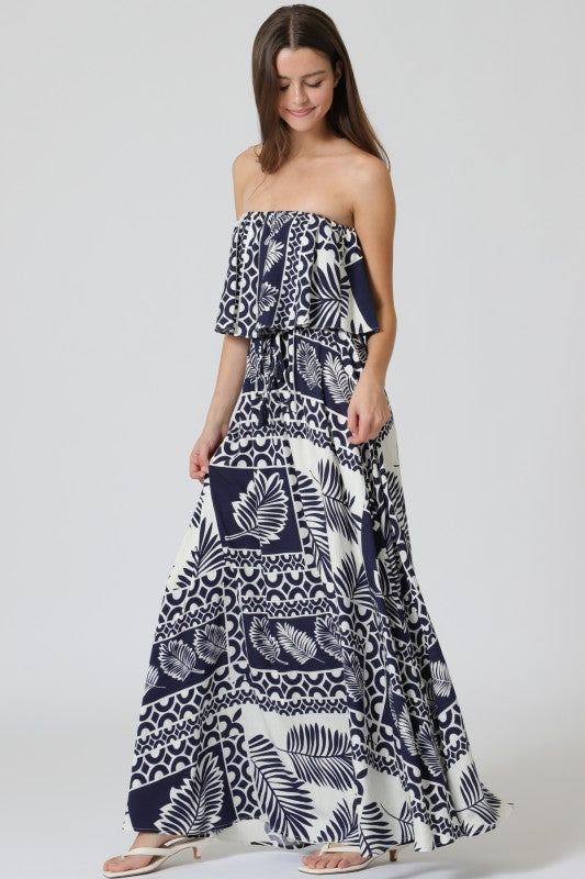Navy Paradise Maxi Dress