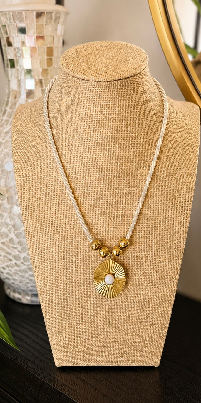 Golden Sun Pearl Necklace