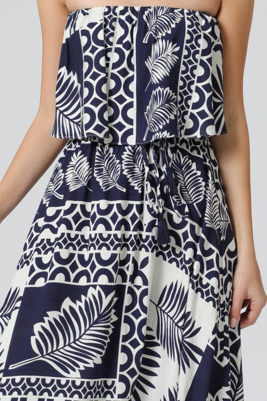 Navy Paradise Maxi Dress