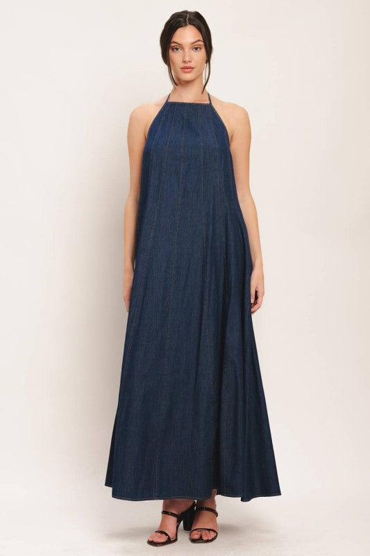Indigo Grace Maxi Dress