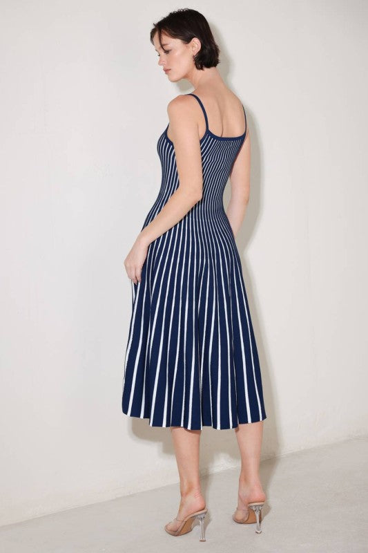 Azure Line Midi Dress