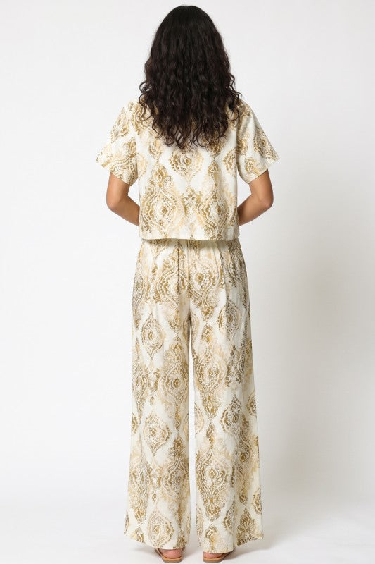 Golden Elegance Two-Piece Set