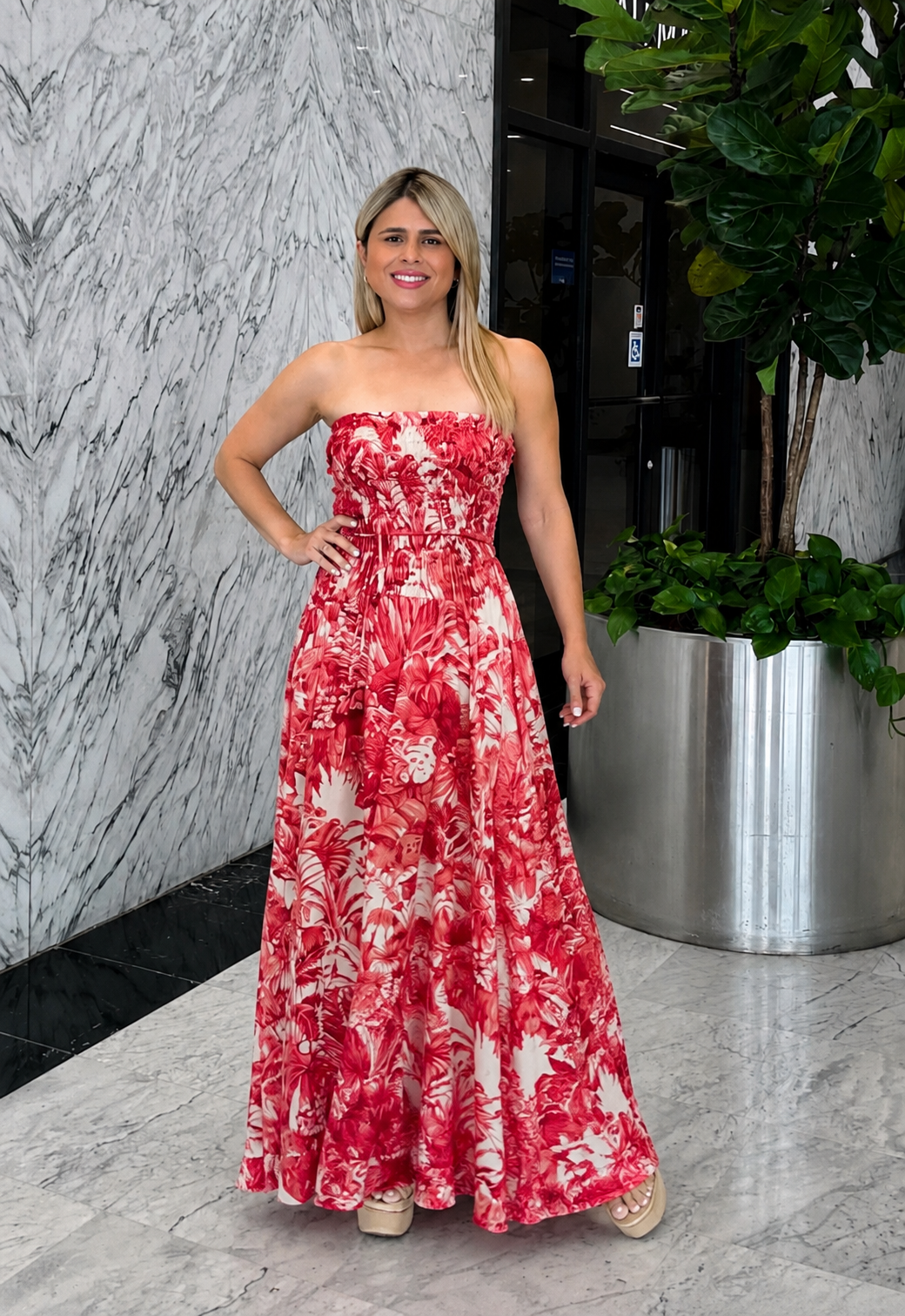 Amalfi Red Maxi Dress ❤️