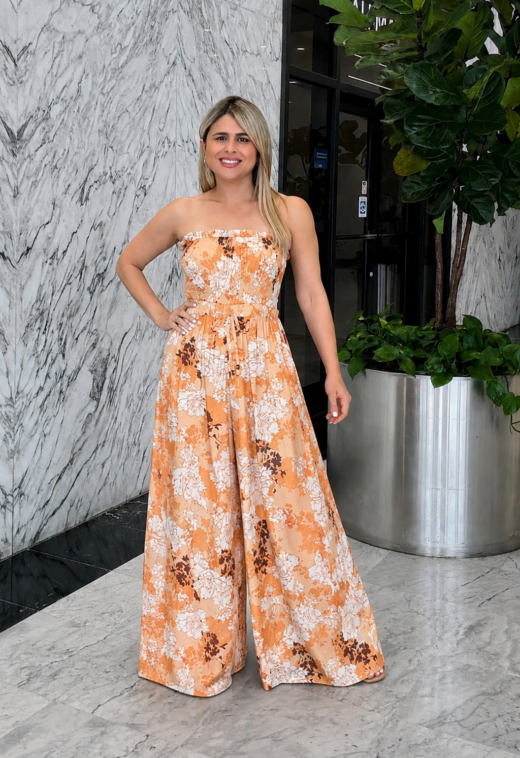 Apricot Blossom Jumpsuit