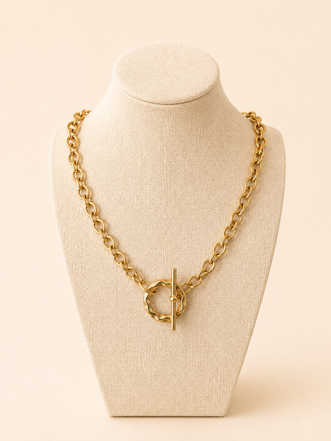 Golden Toggle Chain Necklace