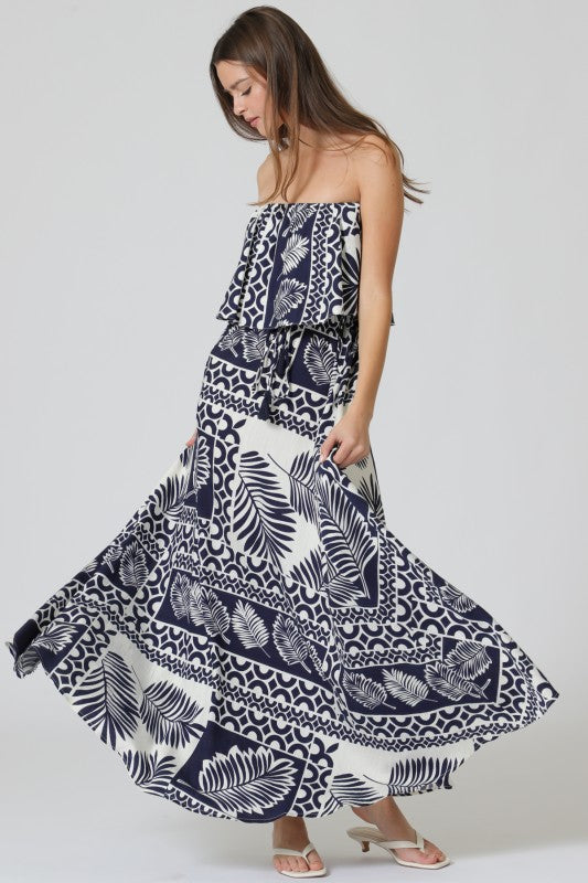 Navy Paradise Maxi Dress