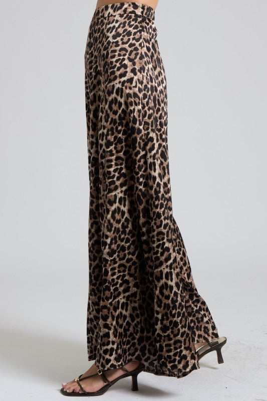 Leopard Print Strapless Two-Piece Set