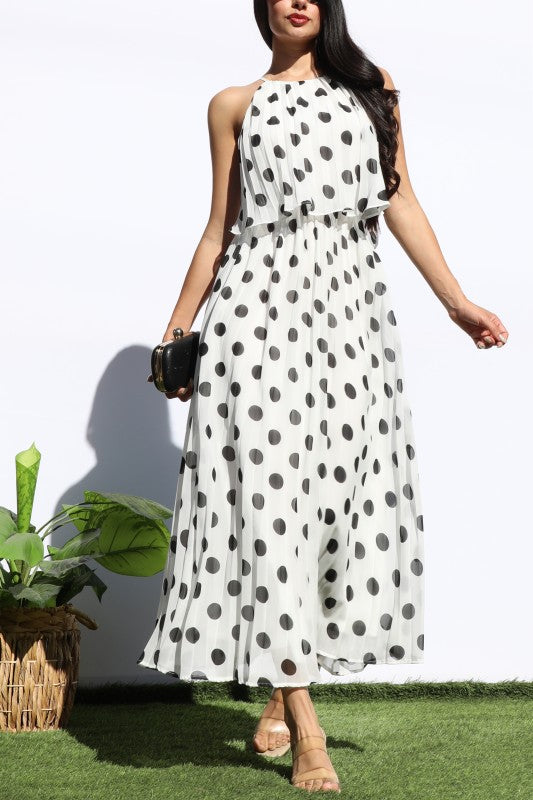Monroe Pleated Midi Dress