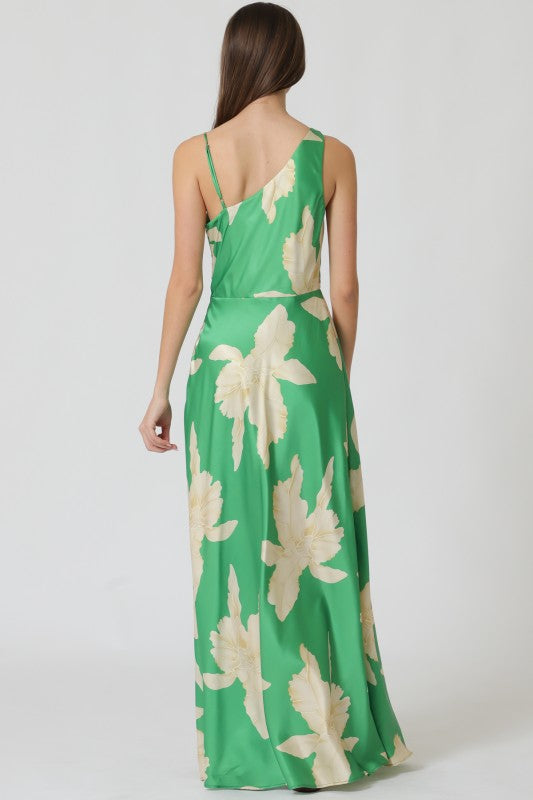 Classic Satin Bloom Dress