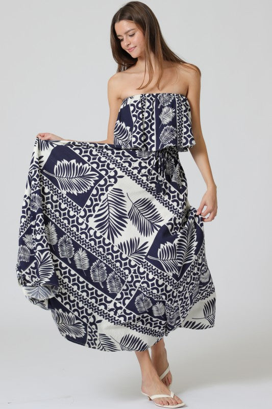 Navy Paradise Maxi Dress