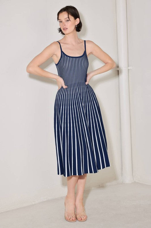 Azure Line Midi Dress
