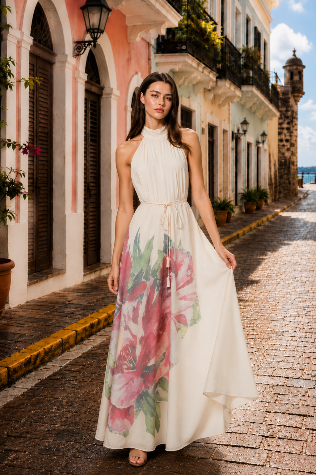 🌸 Blush Garden Maxi Dress