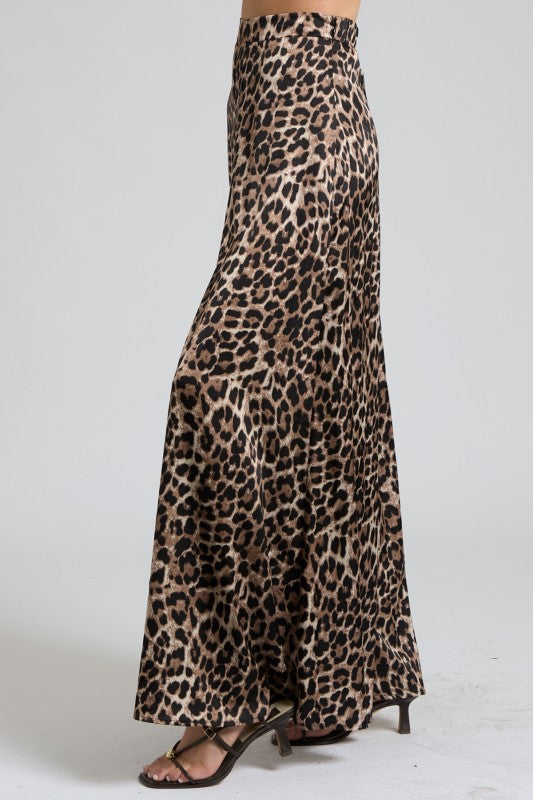 Leopard Print Strapless Two-Piece Set