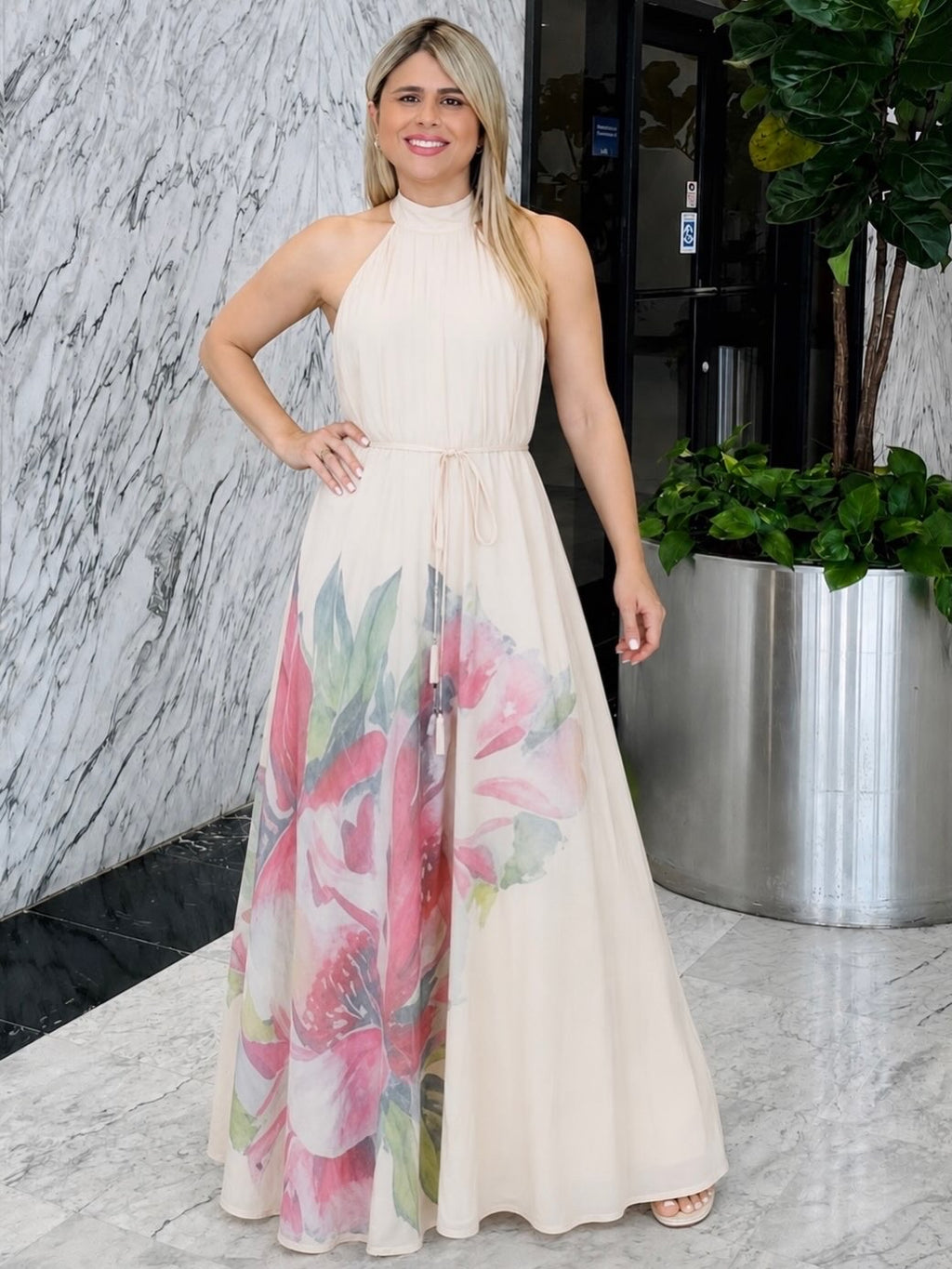 🌸 Blush Garden Maxi Dress