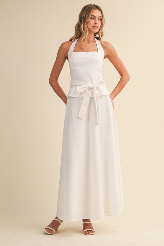 Grace Linen Halter Set
