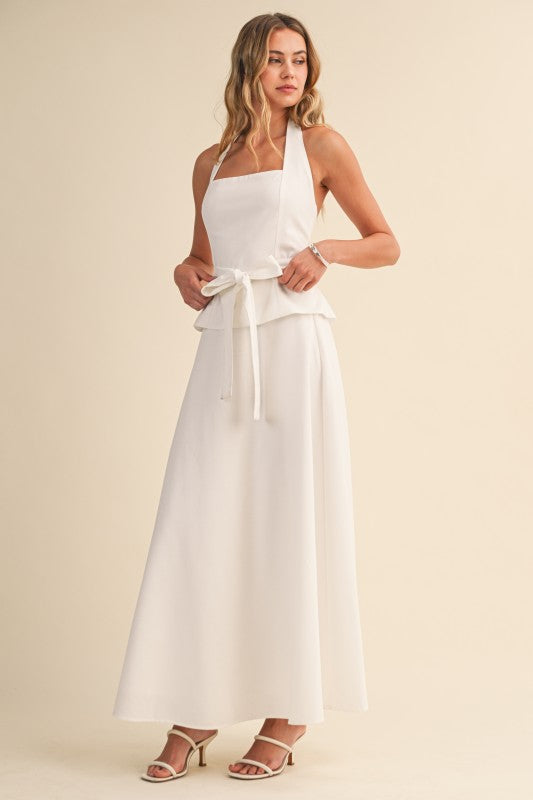 Grace Linen Halter Set