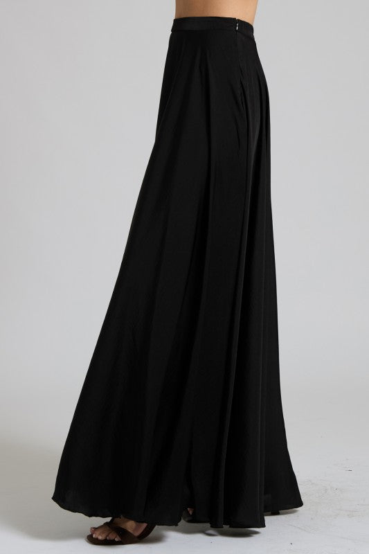 Satin High-Rise Maxi Skirt