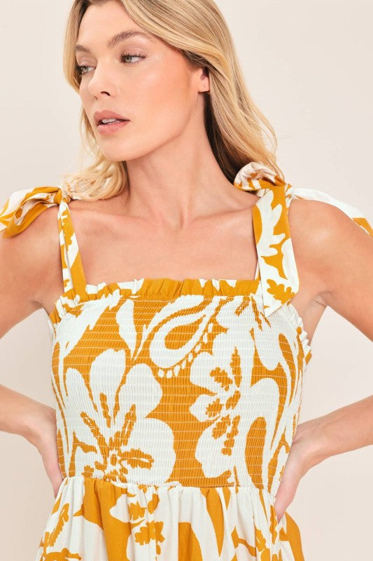 Sunshine Blossom Maxi Dress