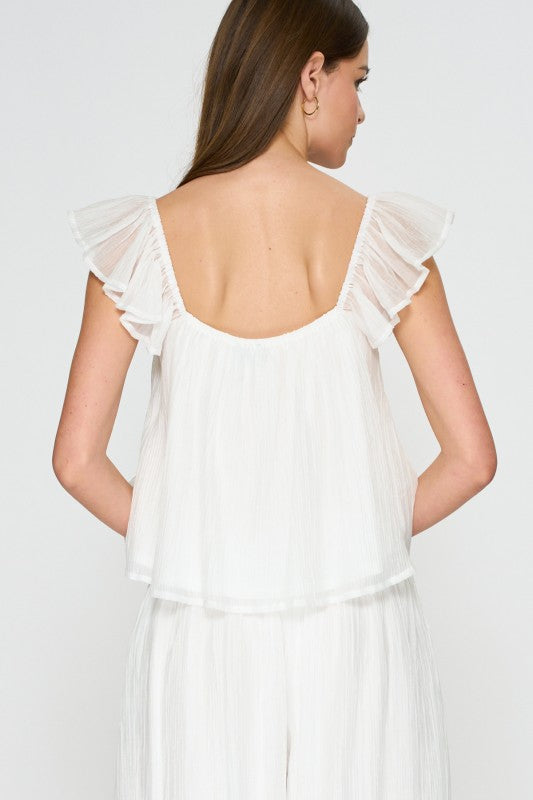 Ivory Breeze Ruffle Set