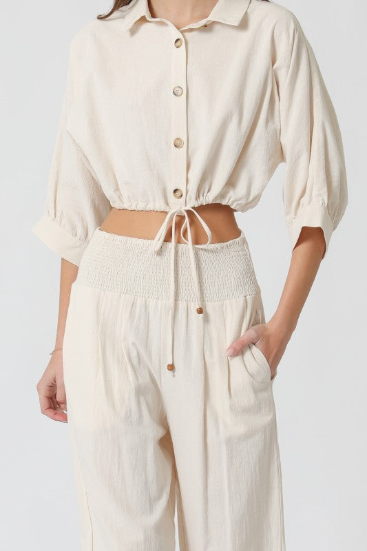 Ivory Luxe Two- Piece Set