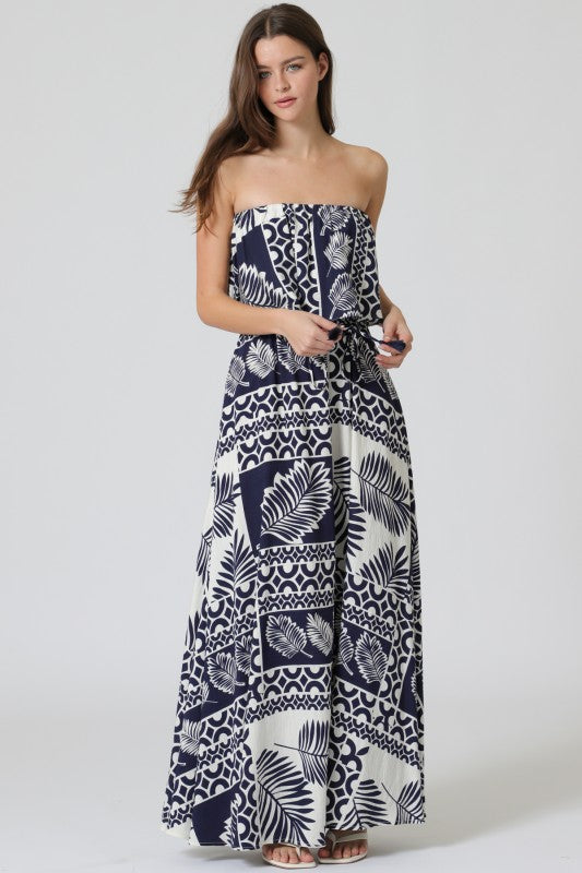 Navy Paradise Maxi Dress