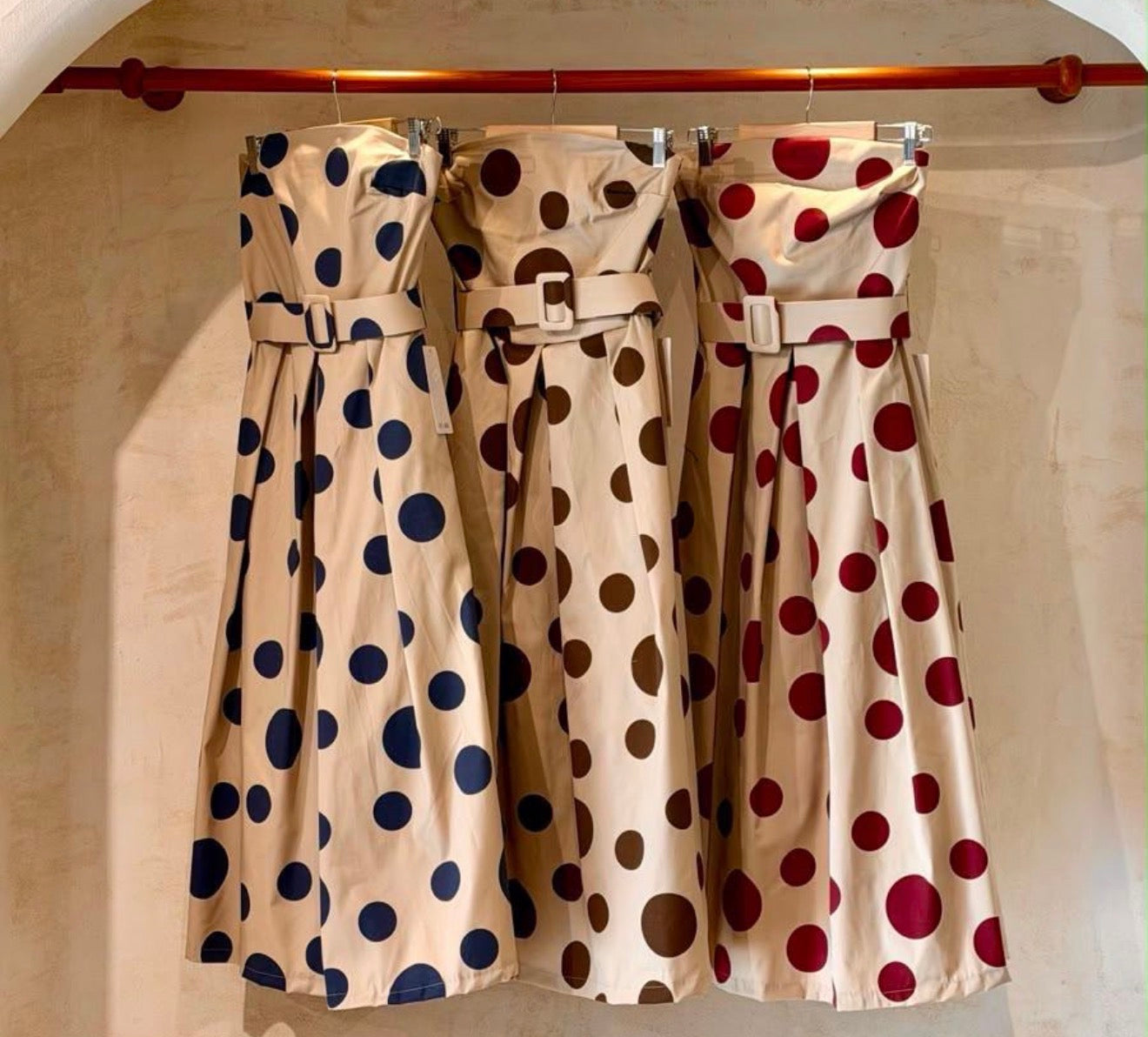 Italian Polka Dot Elegance Dress