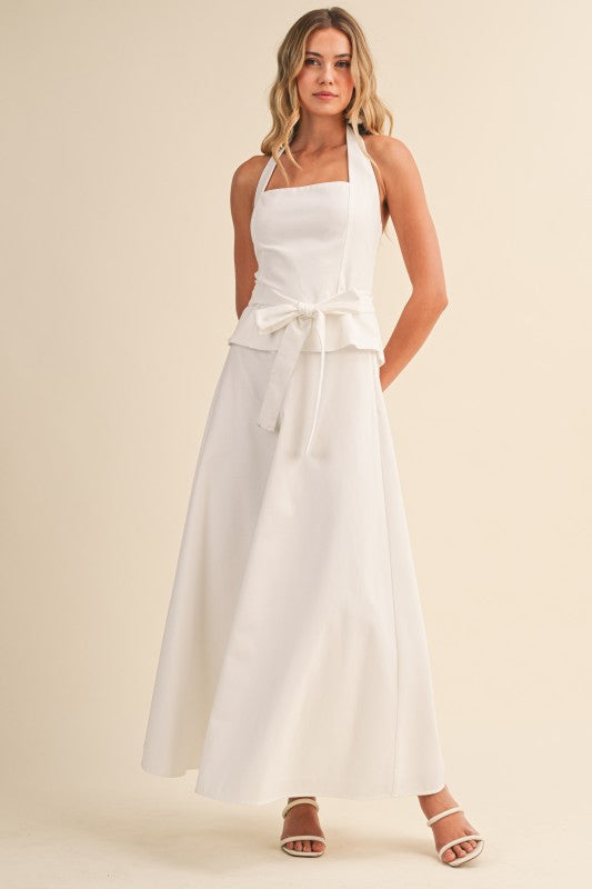 Grace Linen Halter Set