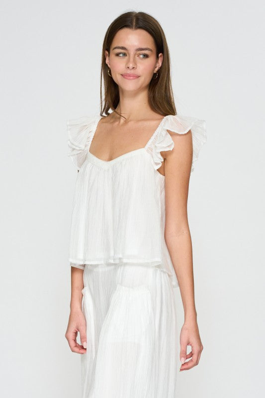 Ivory Breeze Ruffle Set