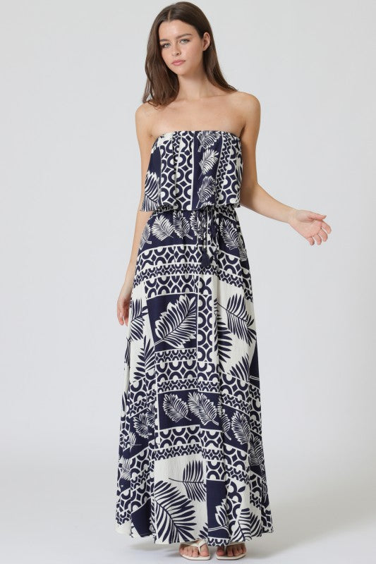 Navy Paradise Maxi Dress