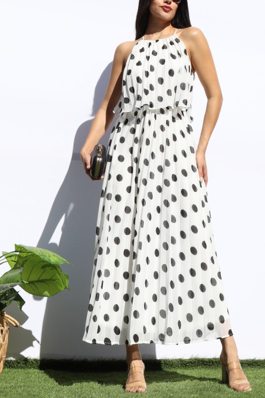 Monroe Pleated Midi Dress