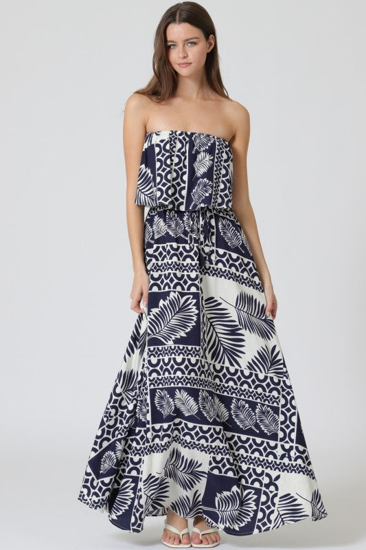 Navy Paradise Maxi Dress