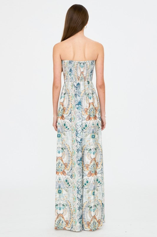 Bohemian Strapless Jumpsuit