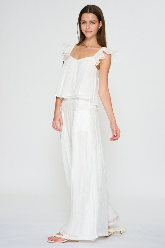 Ivory Breeze Ruffle Set