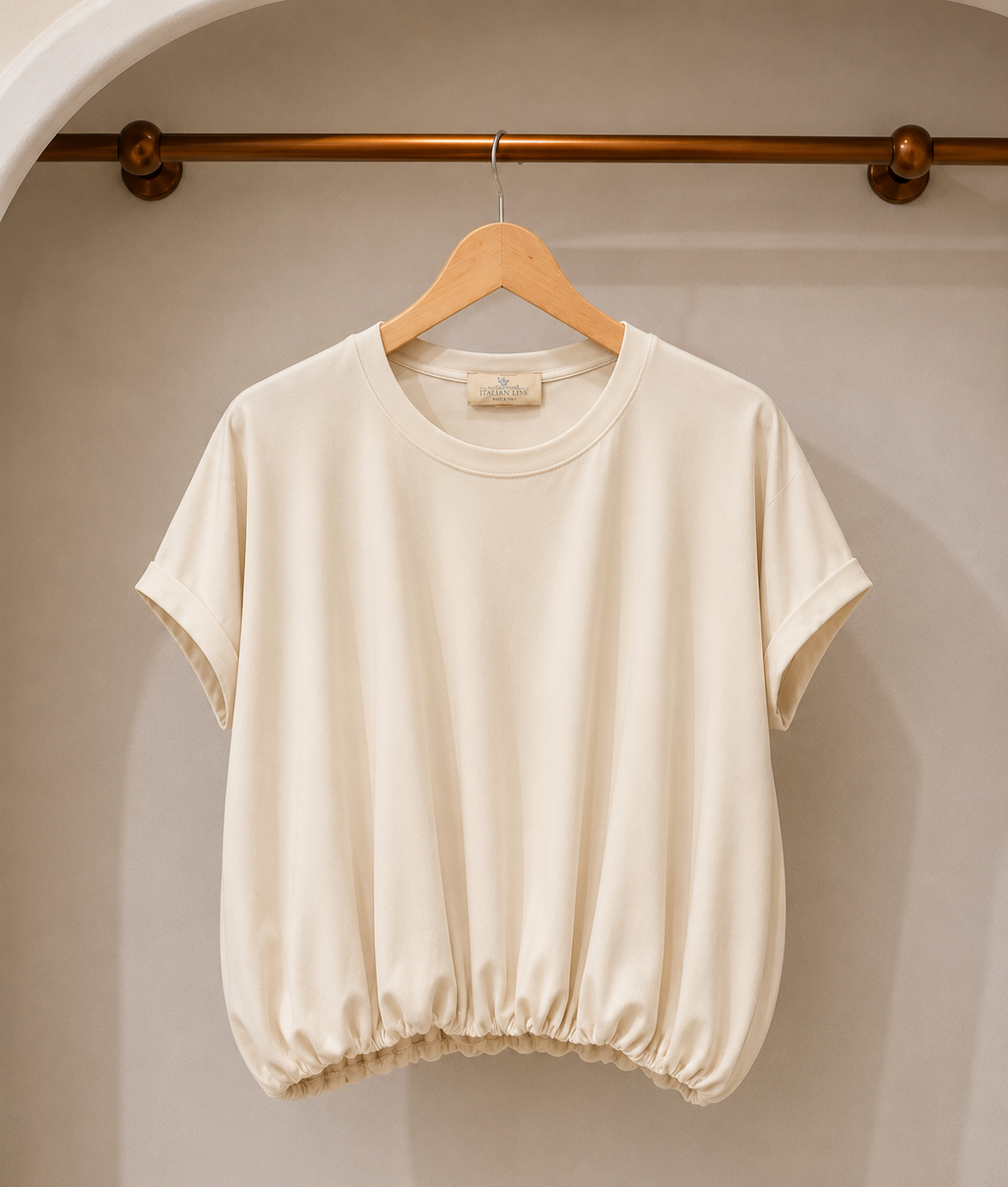 Italian Bubble Hem Top