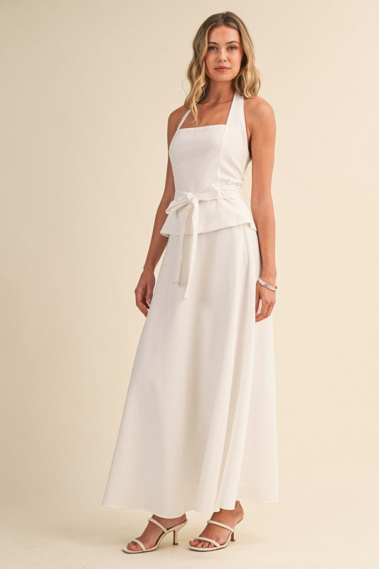 Grace Linen Halter Set