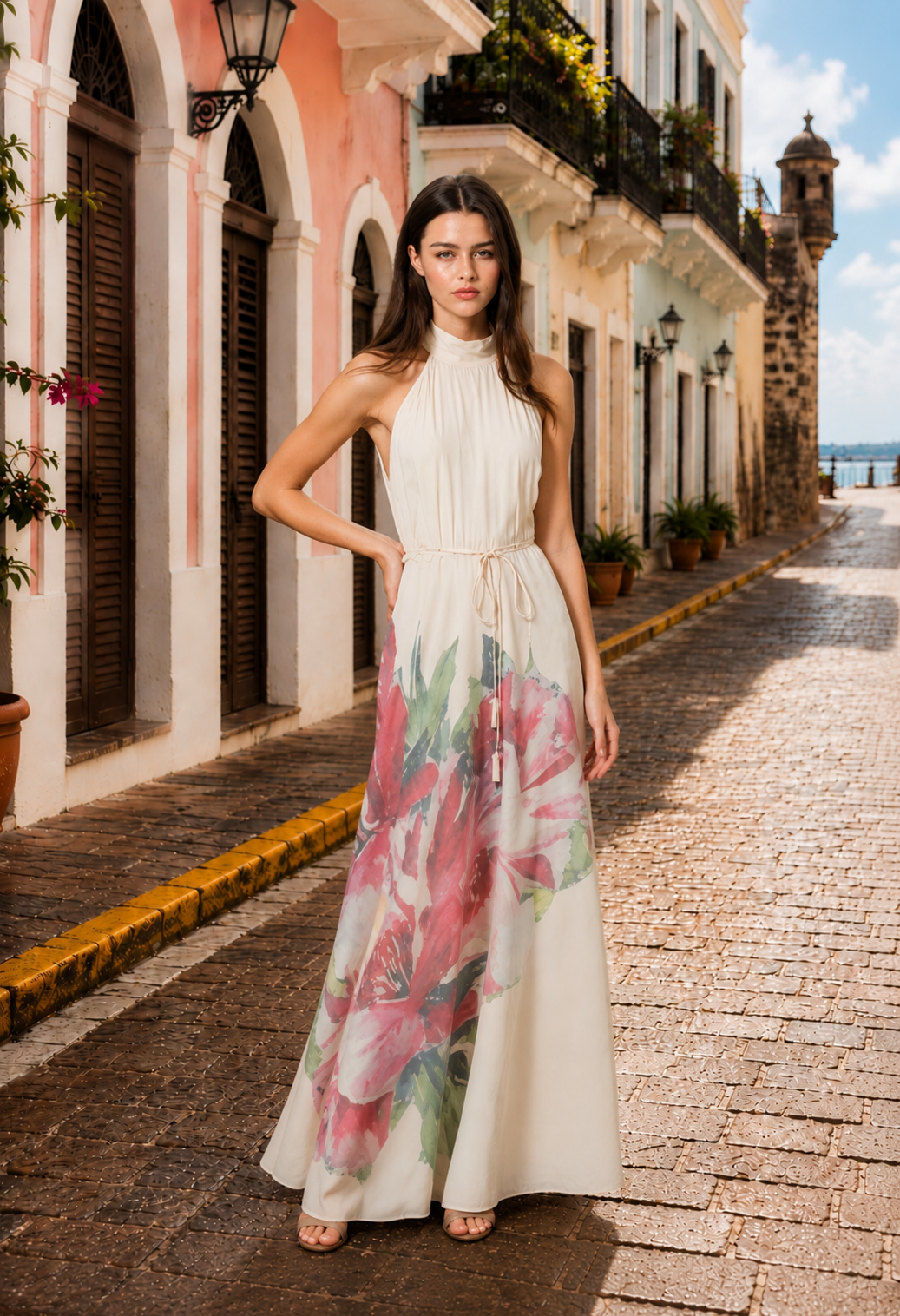 🌸 Blush Garden Maxi Dress