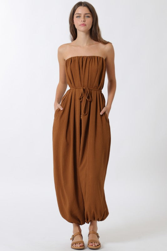 Mocha Breeze Jumpsuit