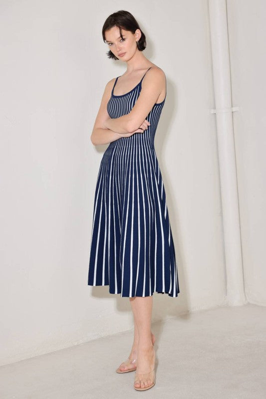 Azure Line Midi Dress