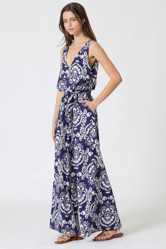 Marbella Navy Statement Jumpsuit